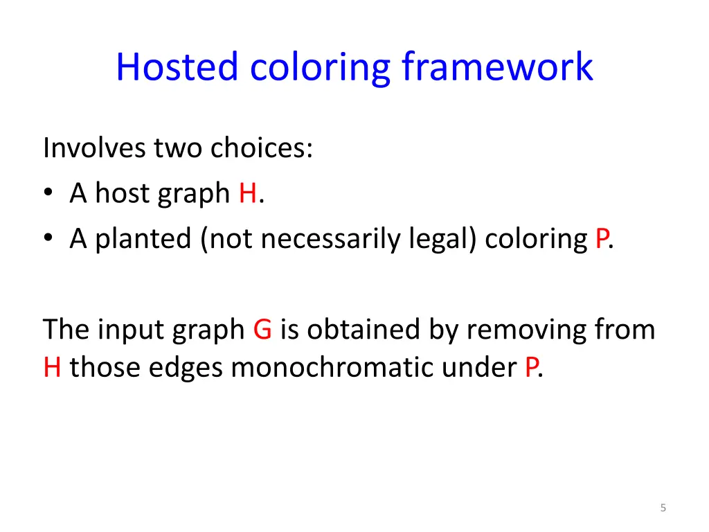 hosted coloring framework