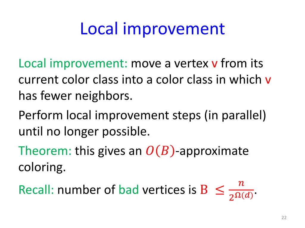 local improvement