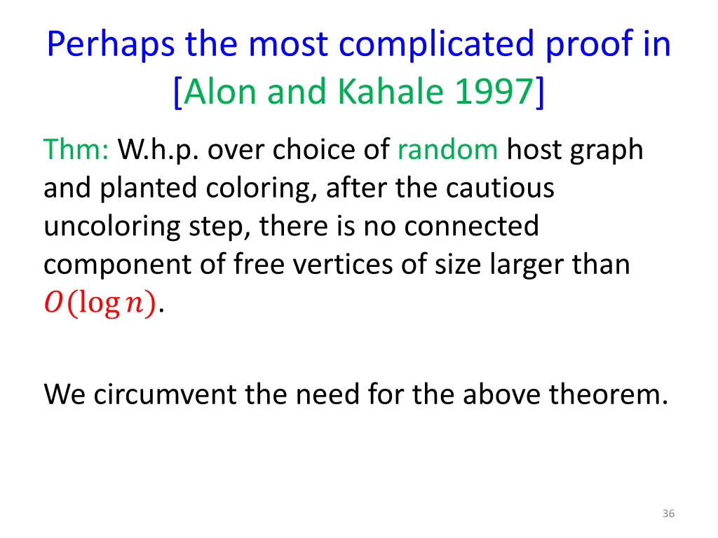 perhaps the most complicated proof in alon