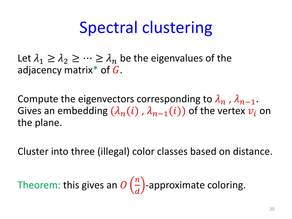 spectral clustering