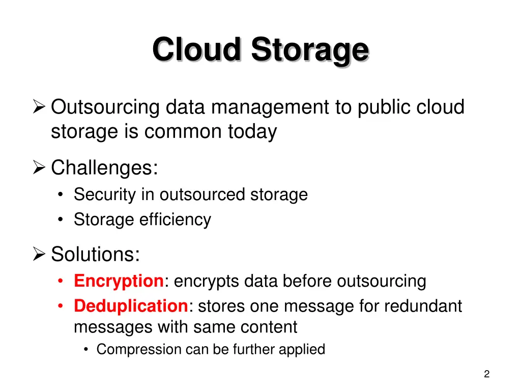 cloud storage