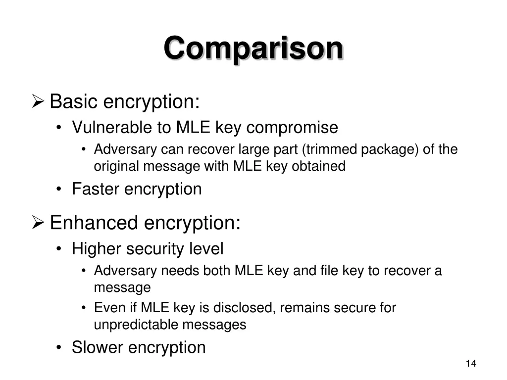 comparison