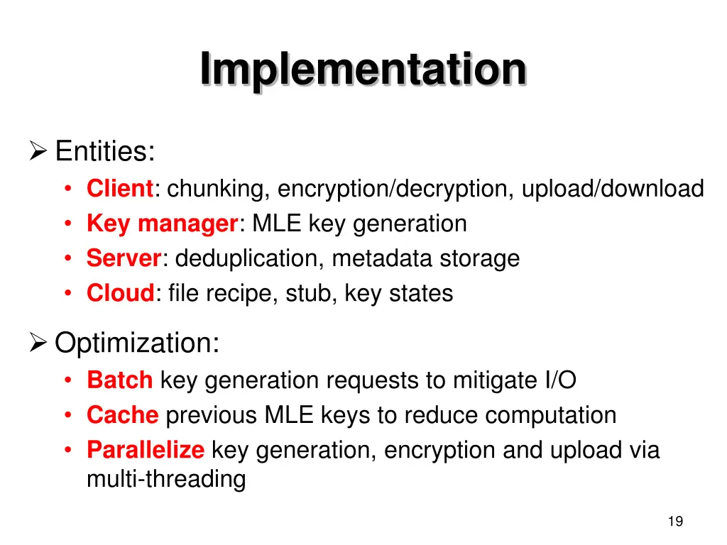 implementation