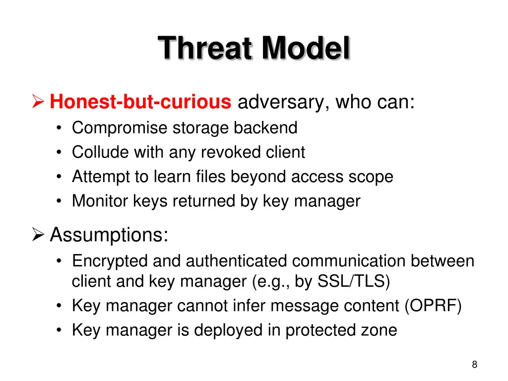 threat model