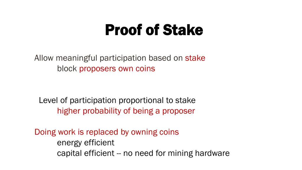 proof of stake proof of stake