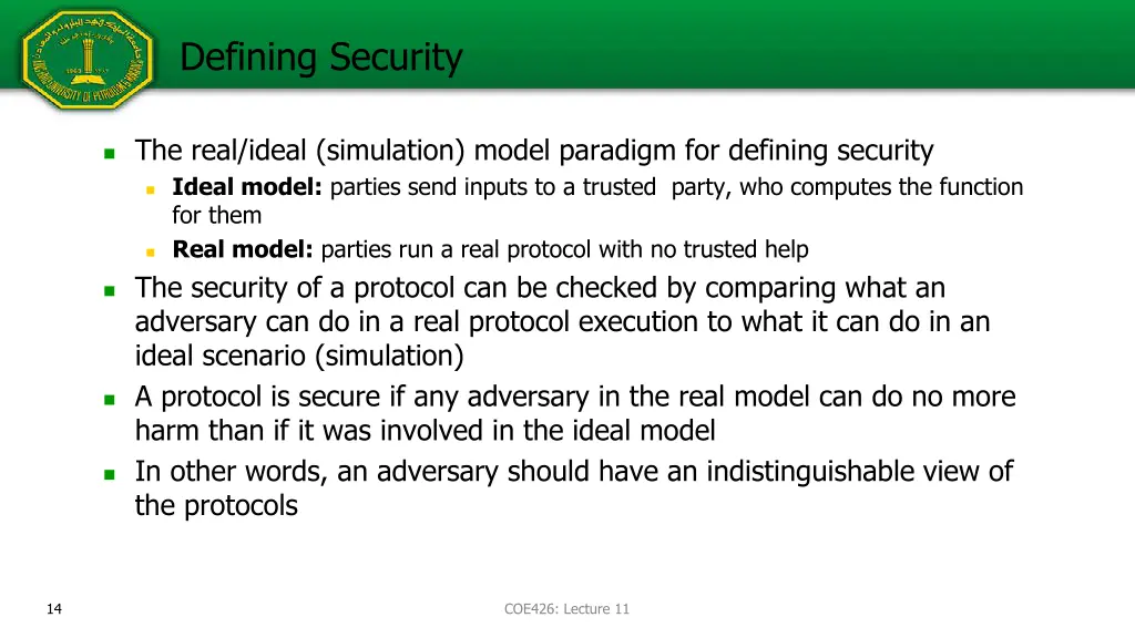 defining security