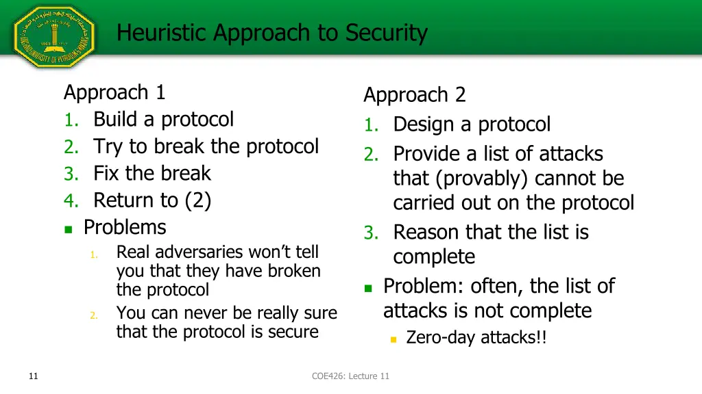 heuristic approach to security