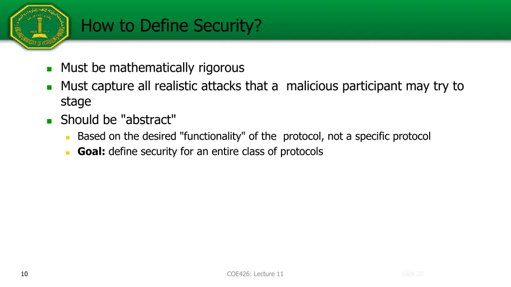 how to define security