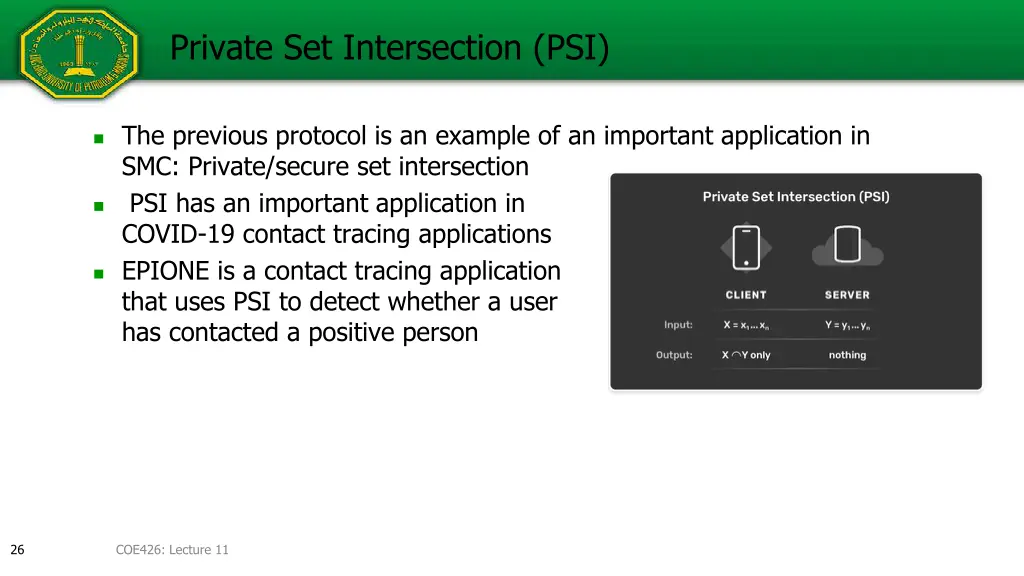 private set intersection psi