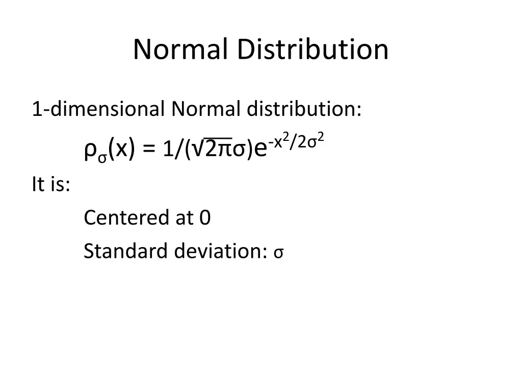 normal distribution