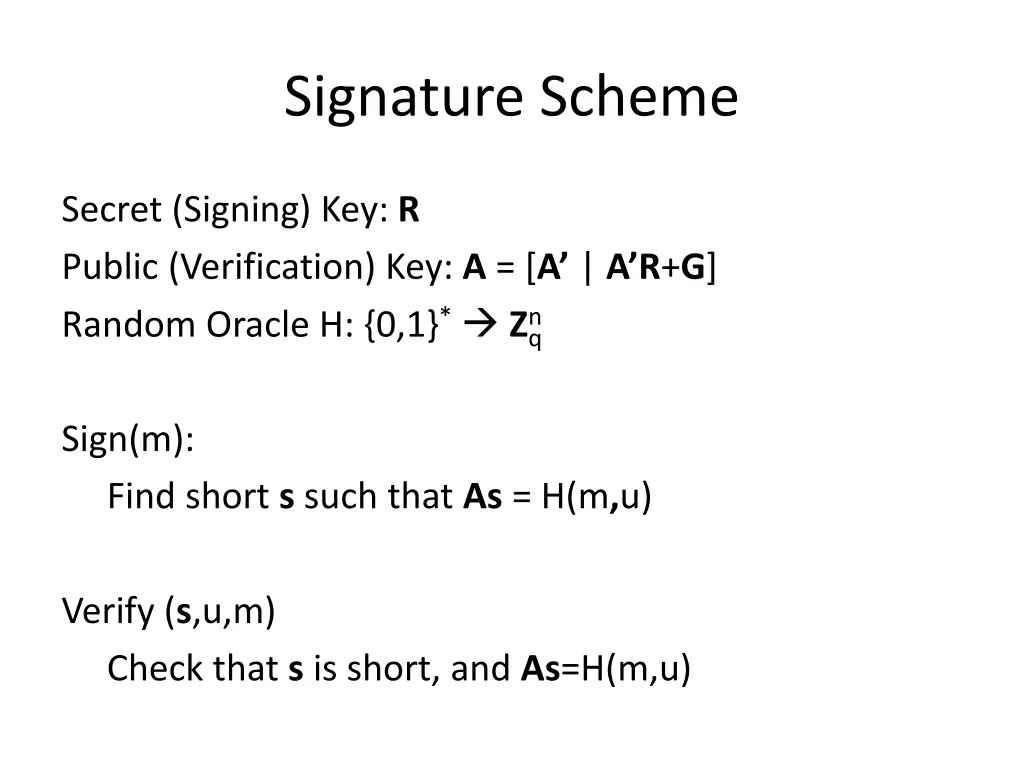 signature scheme 2