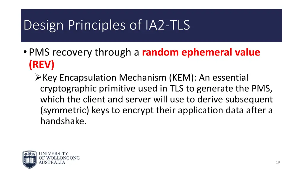 design principles of ia2 tls 3