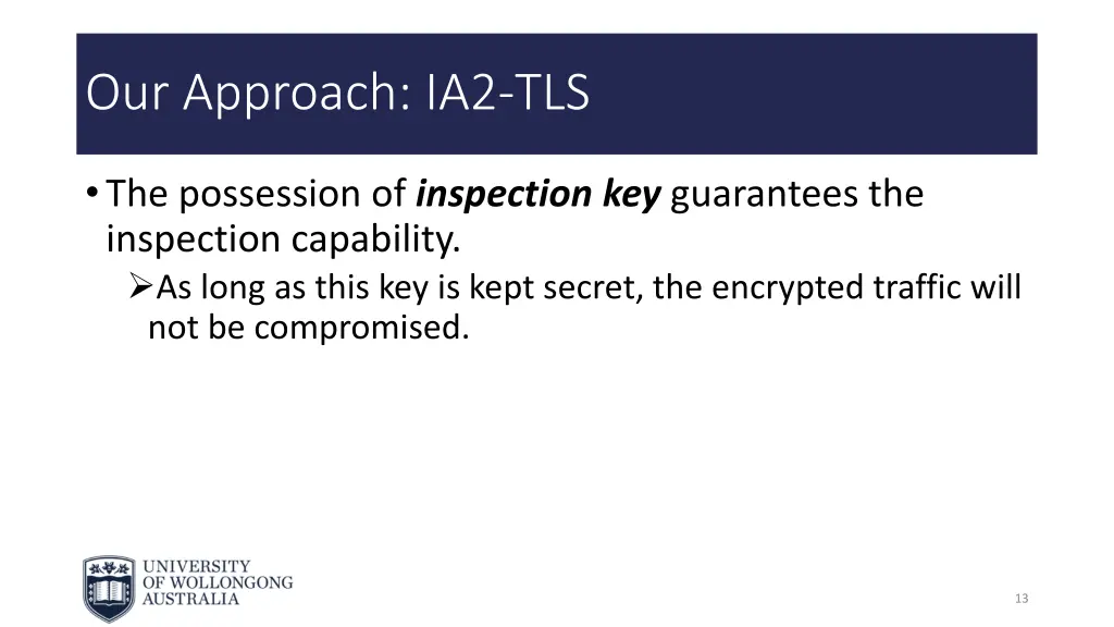 our approach ia2 tls 1