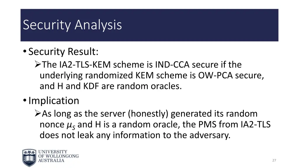 security analysis