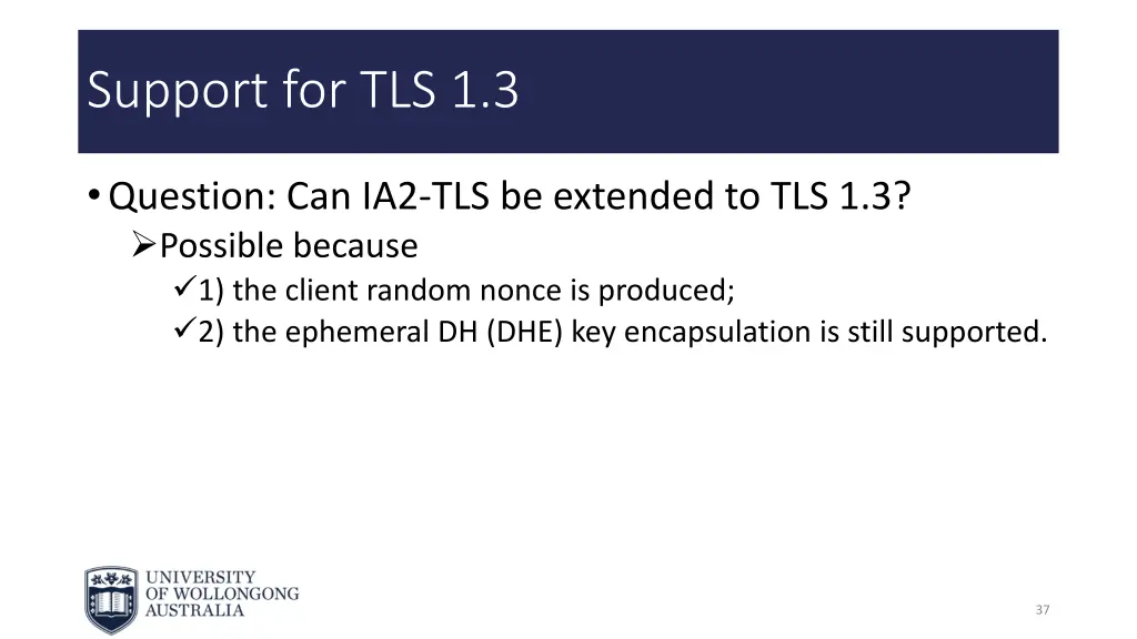 support for tls 1 3