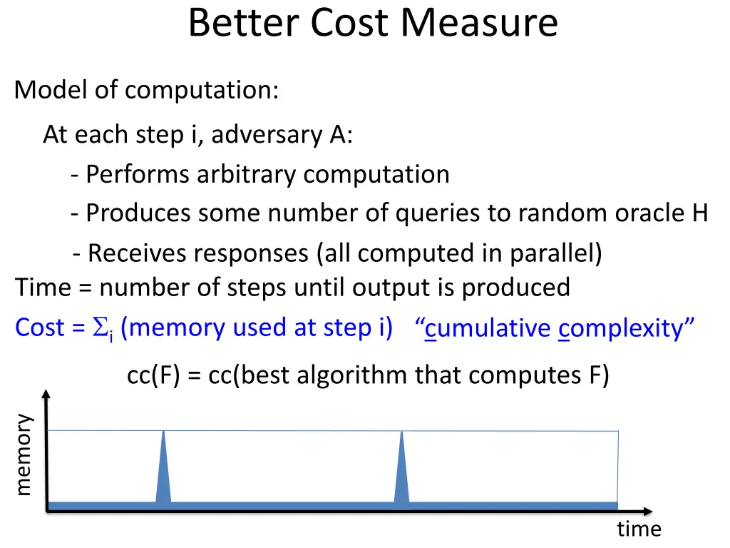 better cost measure