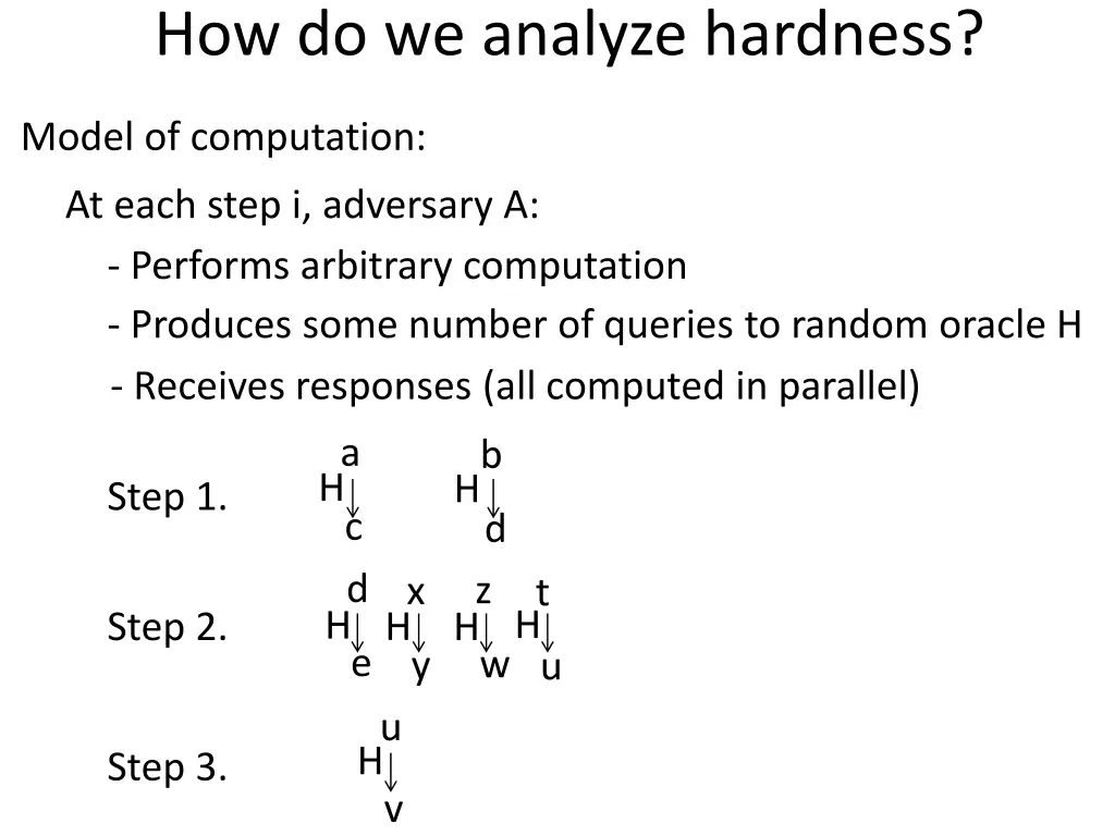 how do we analyze hardness