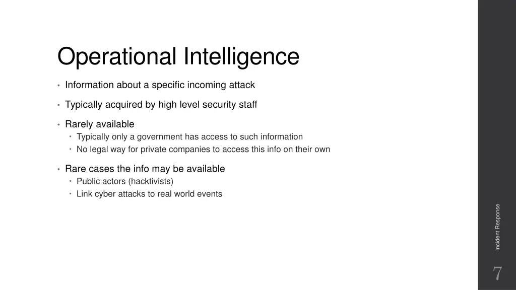 operational intelligence