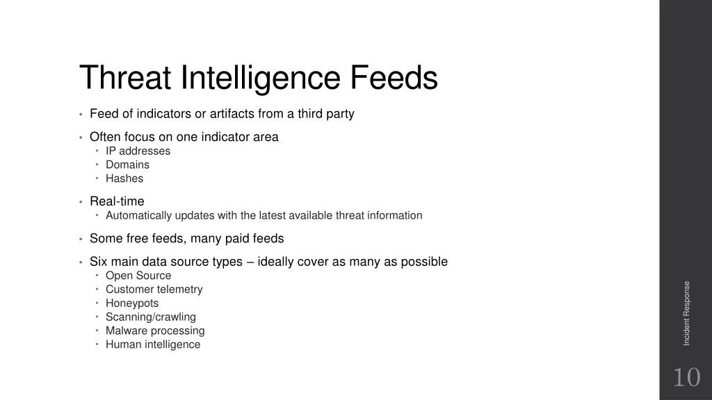 threat intelligence feeds