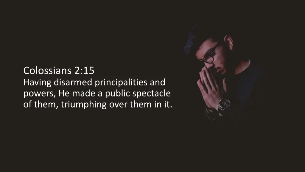 colossians 2 15 having disarmed principalities