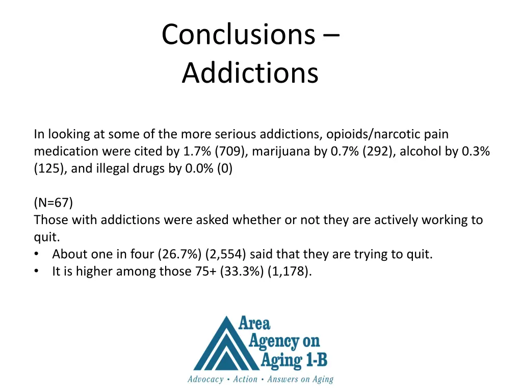 conclusions addictions