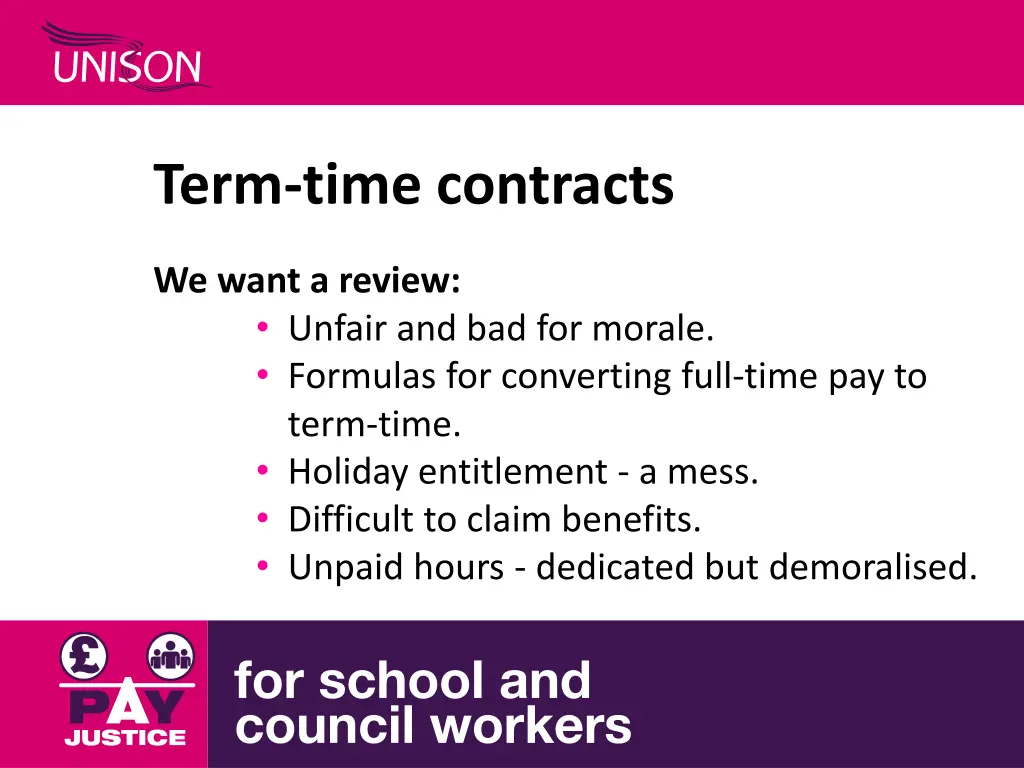 term time contracts