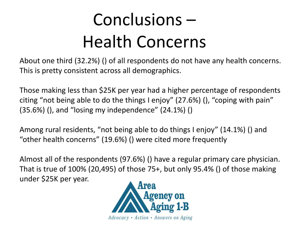 conclusions health concerns