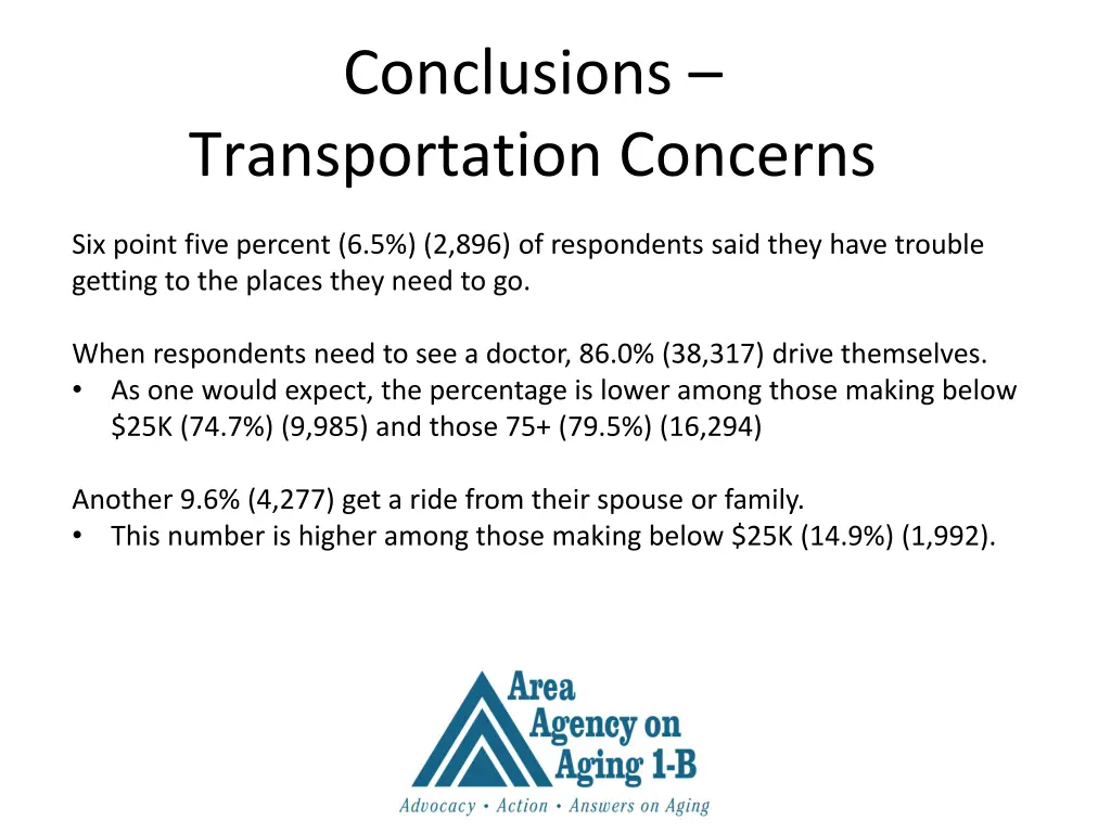 conclusions transportation concerns