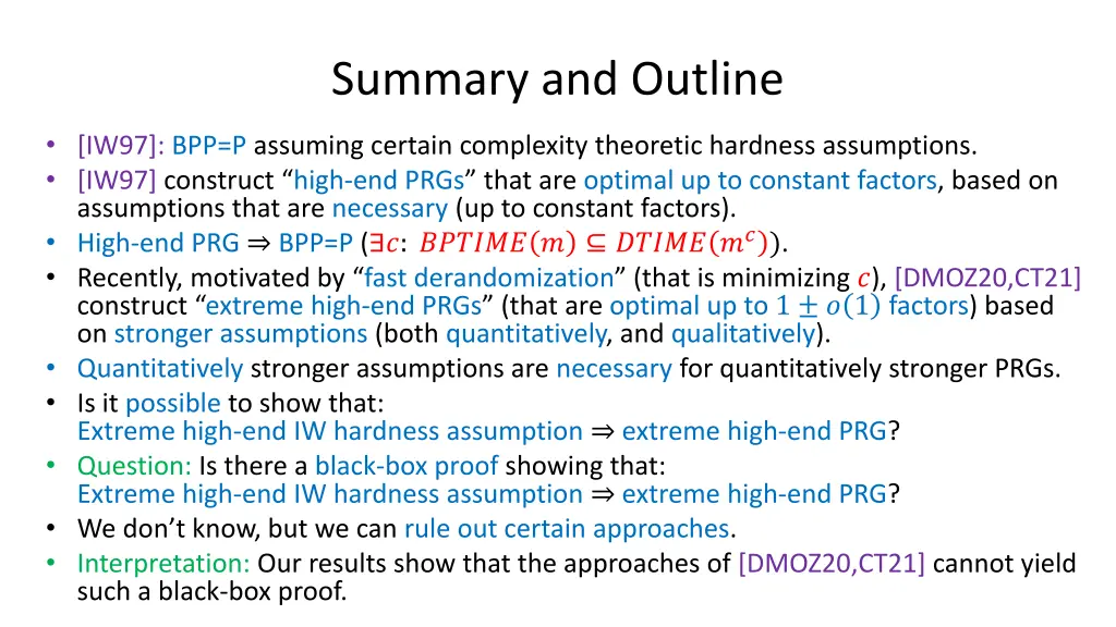 summary and outline 1