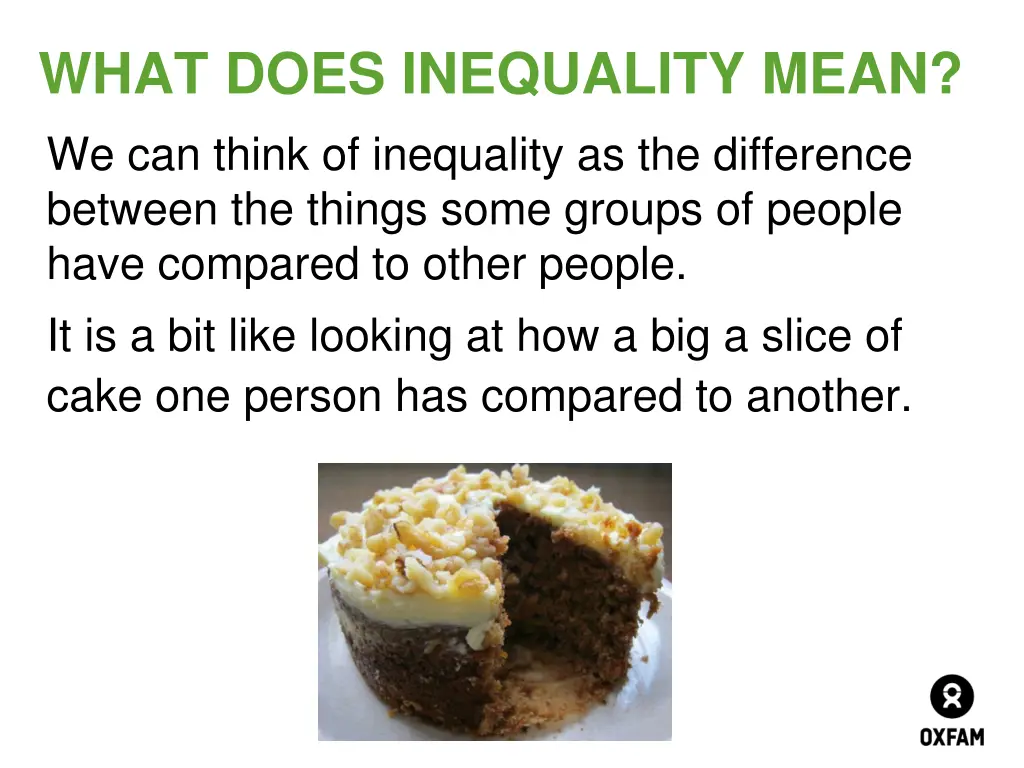 what does inequality mean we can think