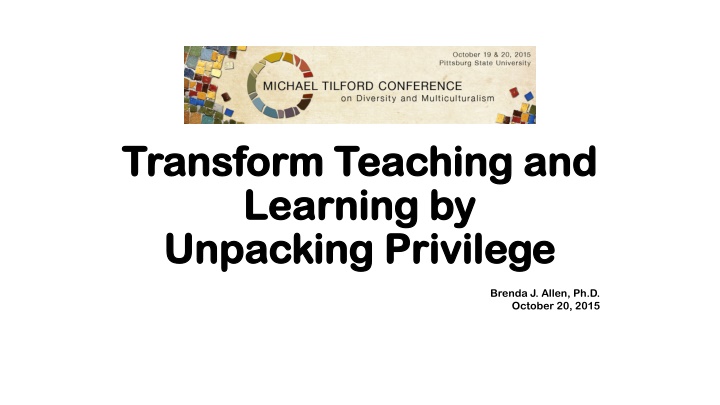 transform teaching and transform teaching