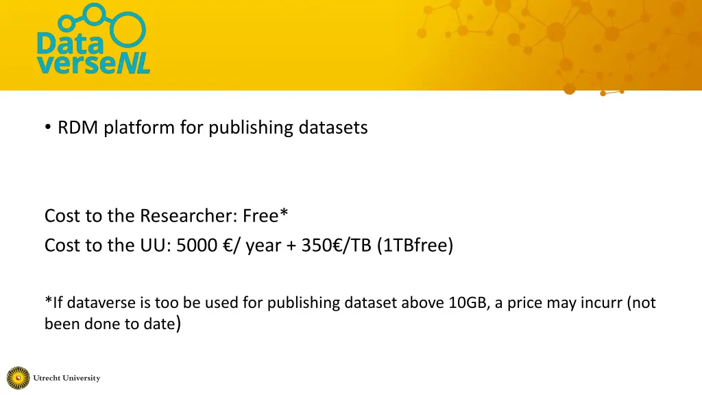 rdm platform for publishing datasets