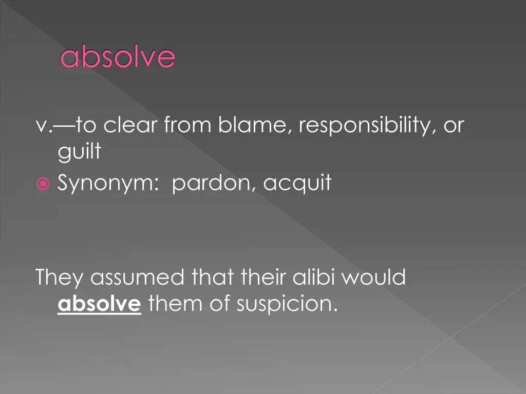 absolve