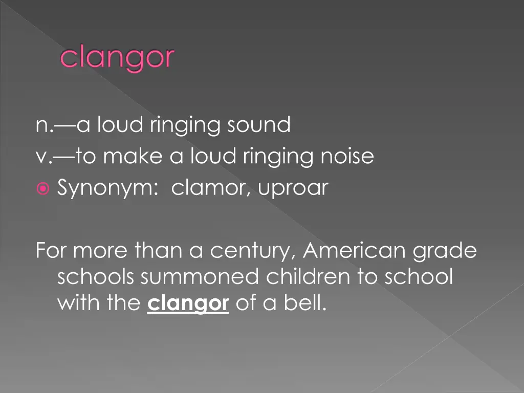 clangor