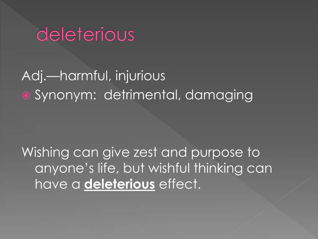 deleterious