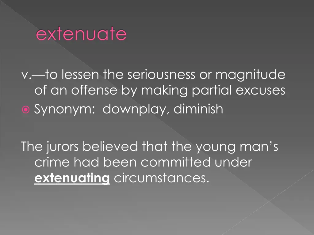 extenuate