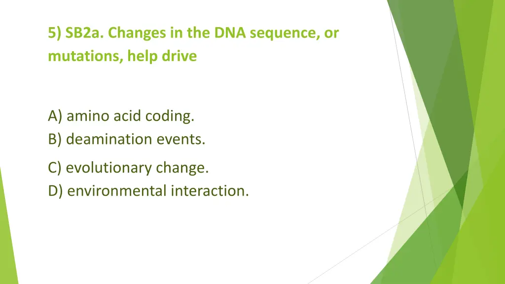 5 sb2a changes in the dna sequence or mutations