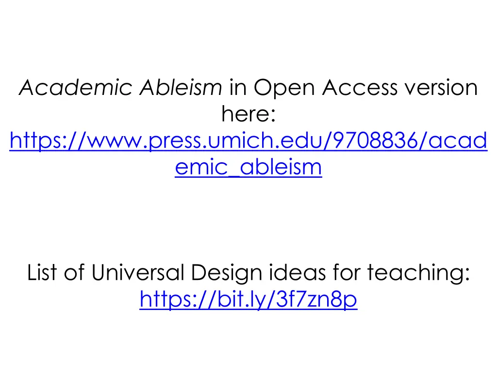 academic ableism in open access version here