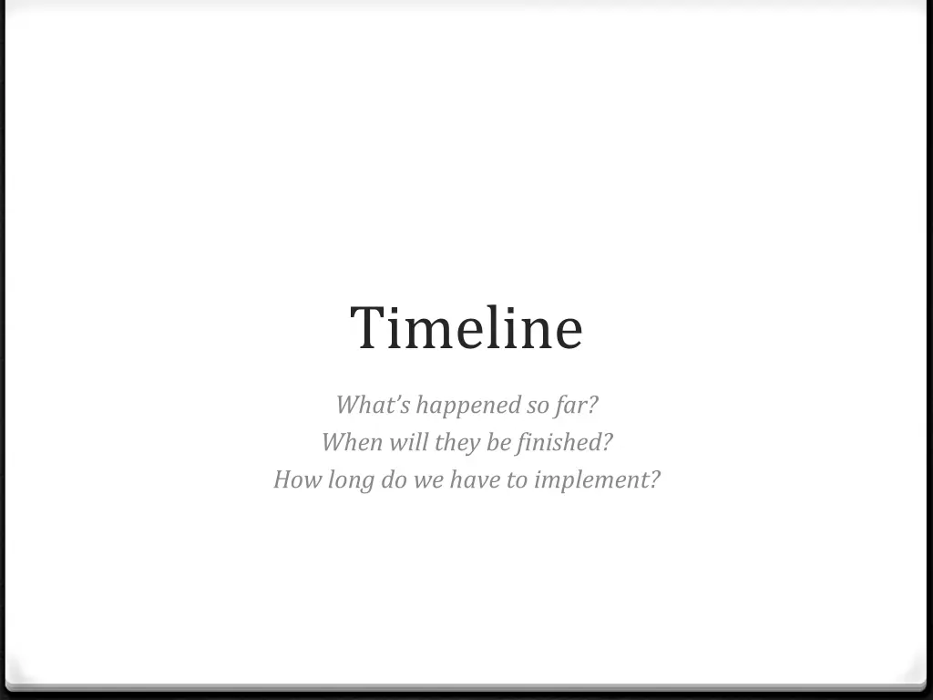 timeline