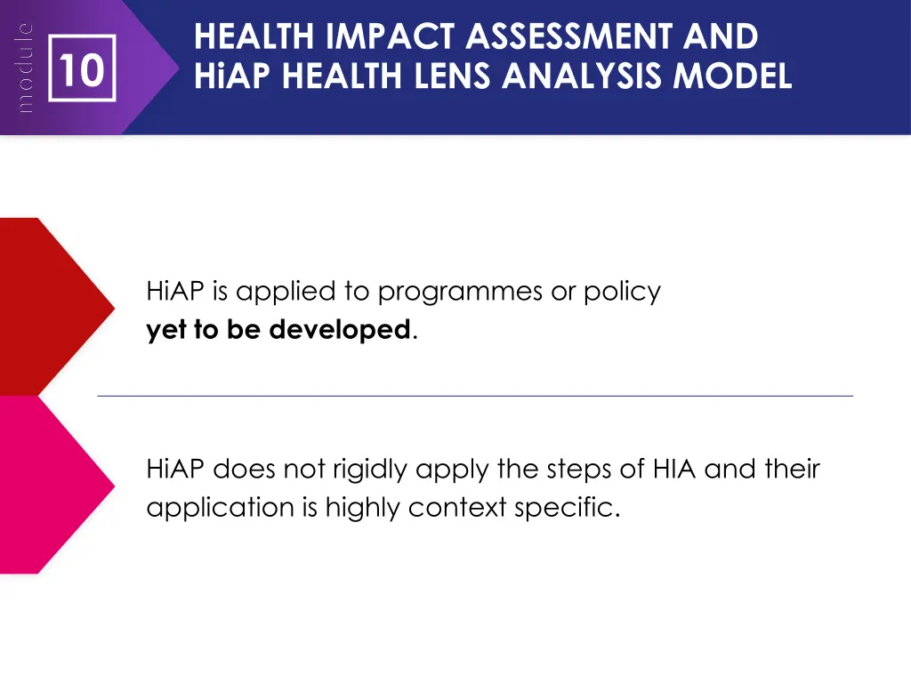 health impact assessment and hiap health lens 1