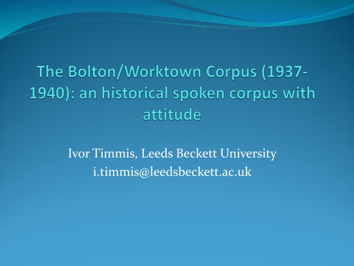 ivor timmis leeds beckett university