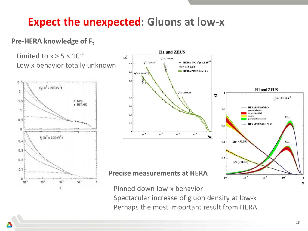 expect the unexpected gluons at low x