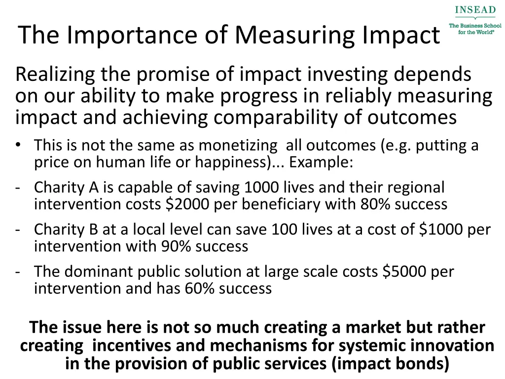 the importance of measuring impact