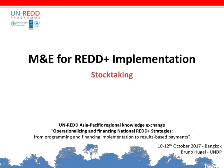 m e for redd implementation