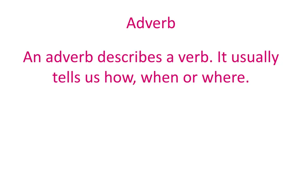 adverb