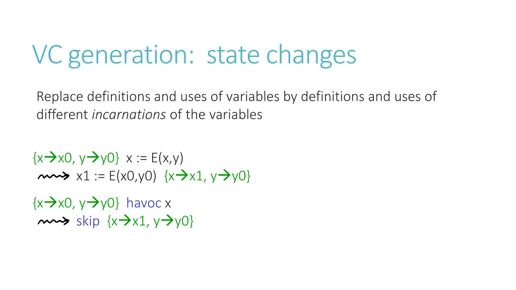 vc generation state changes