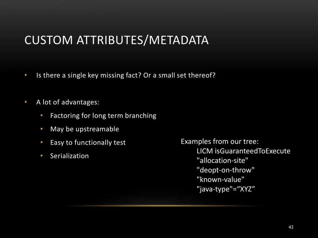 custom attributes metadata