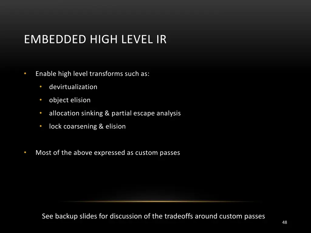 embedded high level ir 1