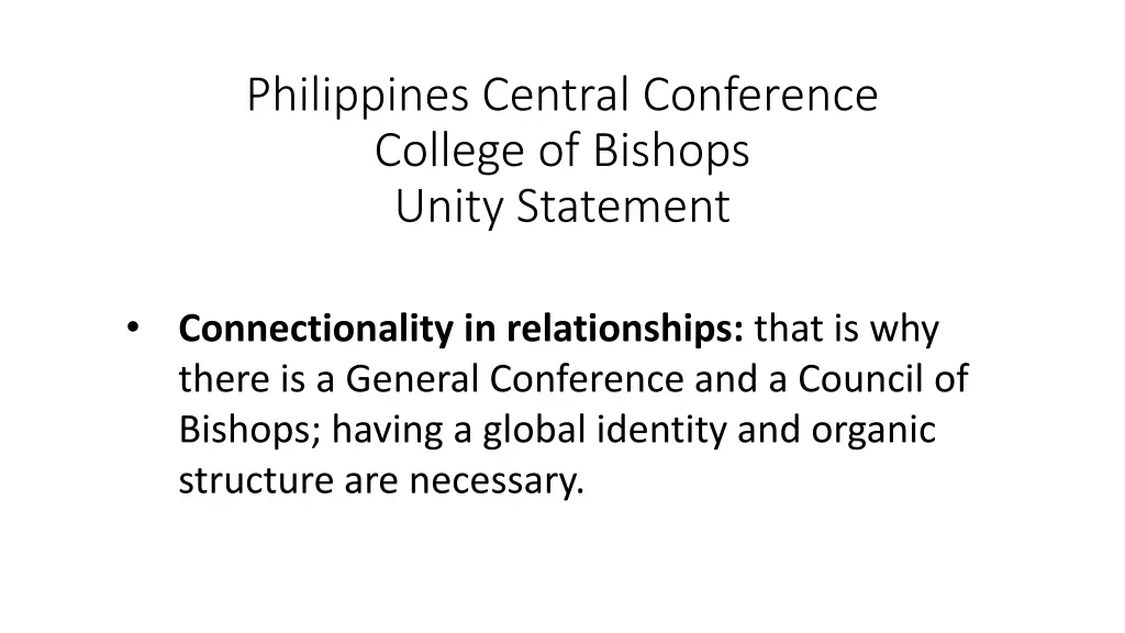 philippines central conference college of bishops 1