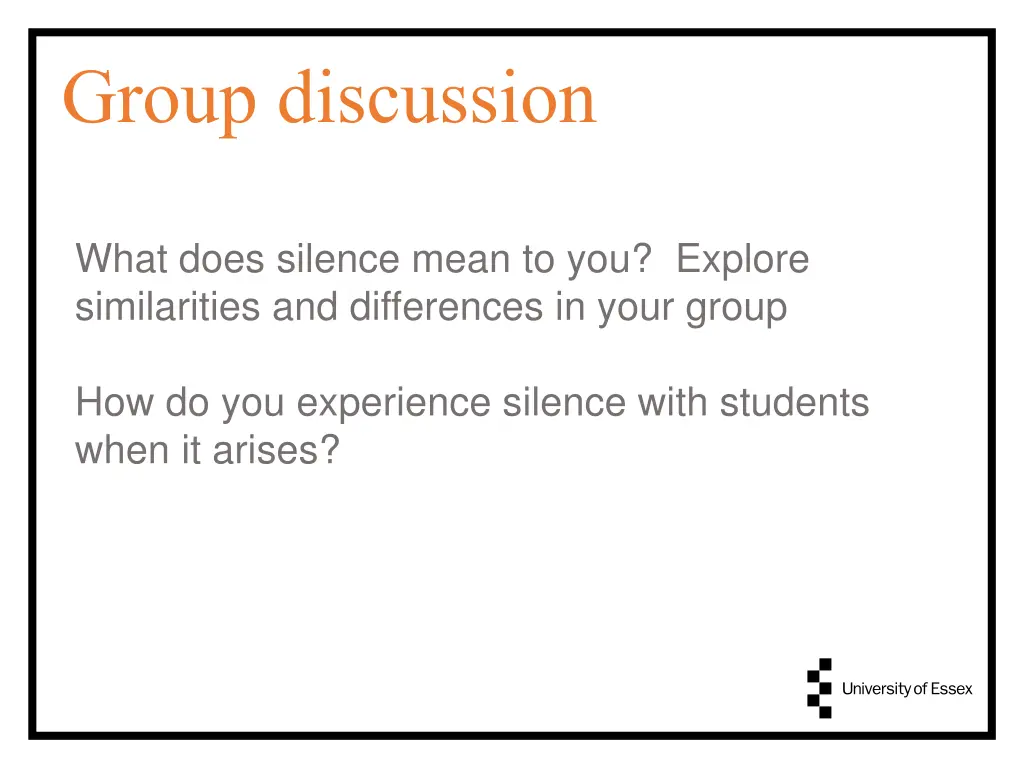 group discussion 1